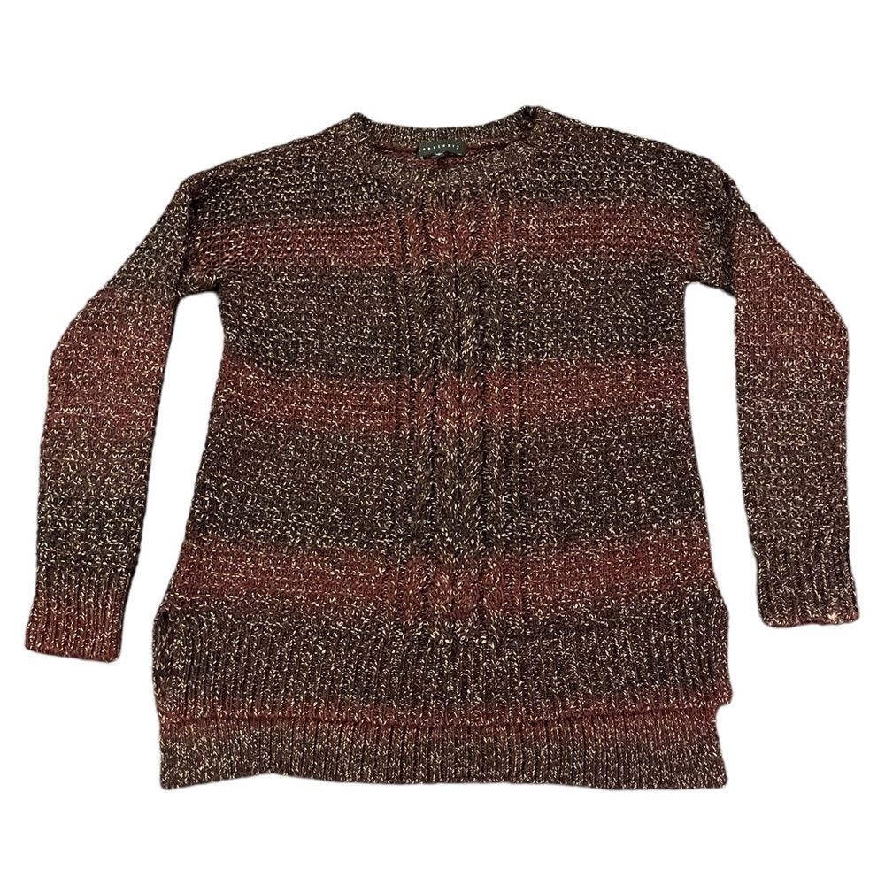 Sanctuary Ombre Crew Neck Cable Knit Sweater | Women's S